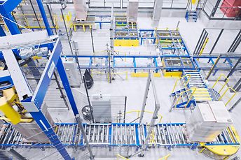 JYSK Denmark pallet conveying system