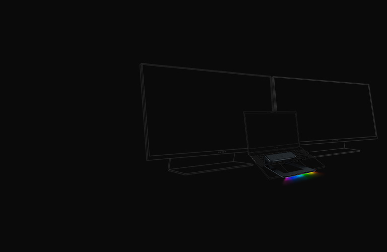 Razer Laptop Stand Chroma V2 - Dual Monitor Support