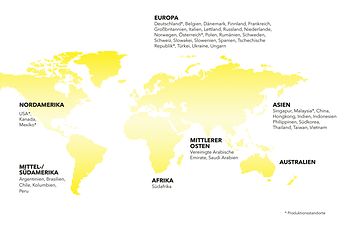 World map worldwide presence locations